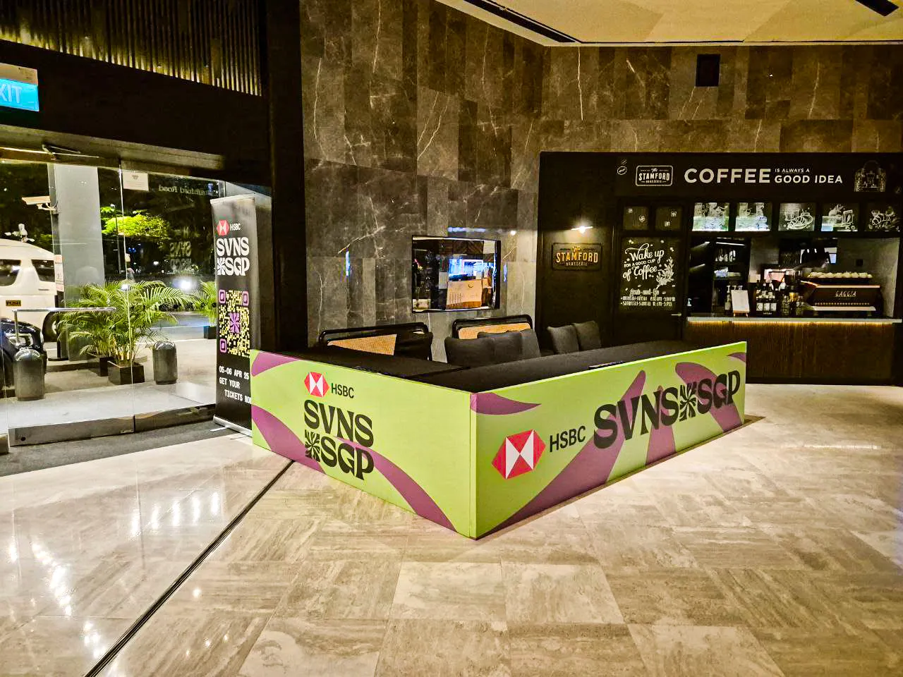 HSBC SVNS Singapore 2025 event setup